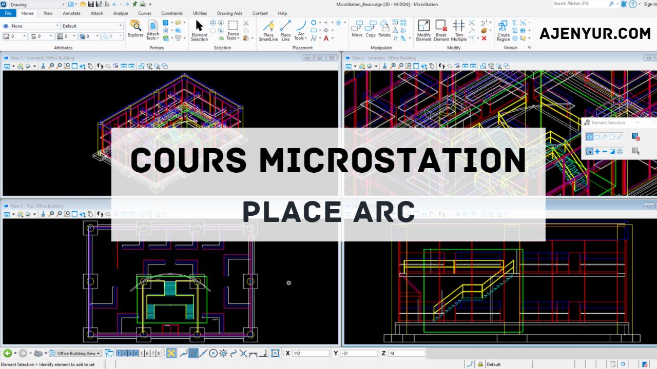 Lire la suite à propos de l’article Formation MicroStation : Place Arc