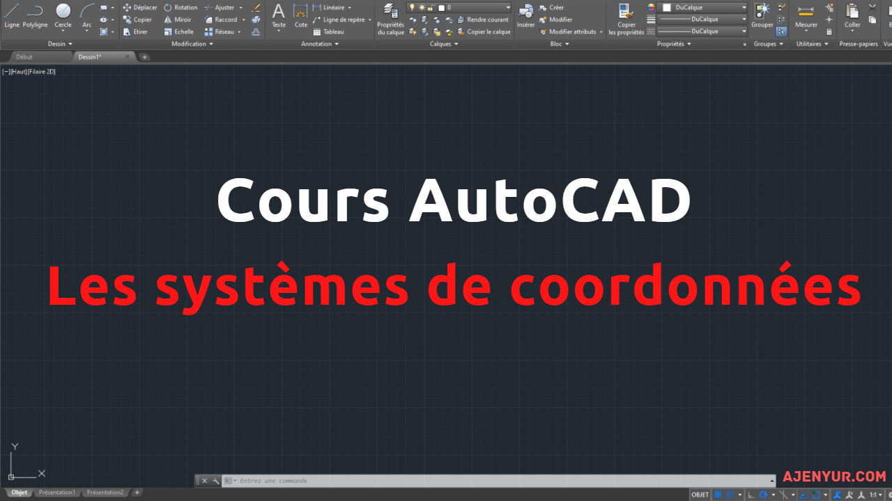 Lire la suite à propos de l’article Formation AutoCAD : Les systèmes de coordonnées